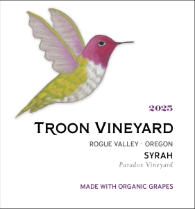 Syrah, Paradox Vineyard